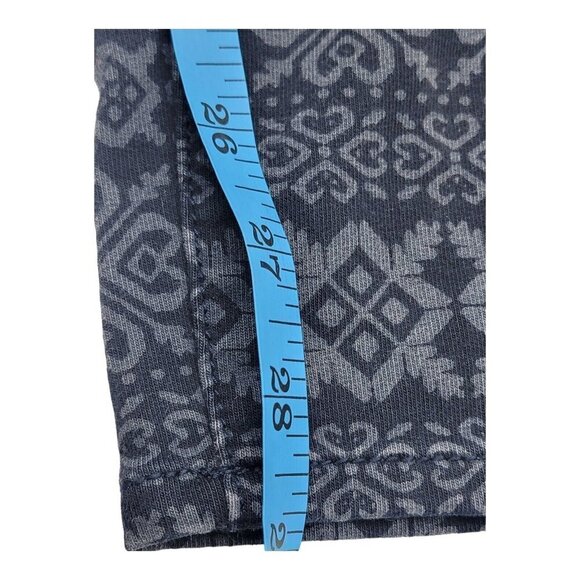 AMERICAN EAGLE Super Stretch Jegging Womens Sz 12 Fair Isle Print Blue Gray - Picture 3 of 12